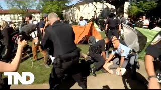 Georgia police forcefully arrest protestors at Emory University [upl. by Etnahc711]