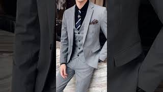 This Wedding Season Try This Combination Outfit Black With gray Color Blazer For Boys fashion [upl. by Attevad434]