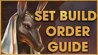 Age of Mythology Retold Set Build Order Guide Two TC Anubites [upl. by Illac]