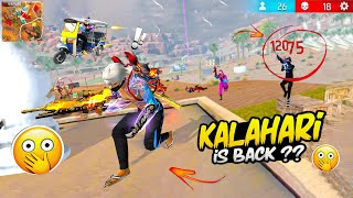 Kalahari Map Is Back 🙄 Op 1 Vs 4 Gameplay 😱 Free Fire [upl. by Elahcar678]