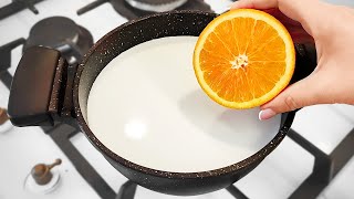 Legen Sie einfach eine Orange in kochende Milch Du wirst begeistert sein 5 Minuten Rezept [upl. by Naomi962]