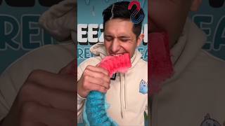 Our Freeze Dryer Made Our Gummy Worm GIANT 😱 freezedried candy satisfying asmr expirement [upl. by Dacy]