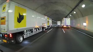 【トレーラー動画コレクション（高速道路編）第３弾】頑張るお父さん今日もご安全に❗️ [upl. by Itsuj]