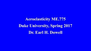 ME 775 Aeroelasticity Lecture 15 20170321 [upl. by Elynad]