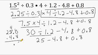 Decimal Operations And The Order Of Operations Review [upl. by Ilrac]