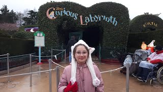 Tycia dans le labyrinthe d Alice au pays des merveilles à disneyland Paris [upl. by Hgiel]