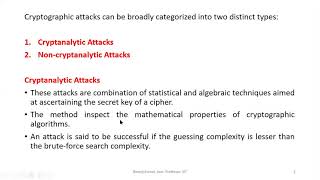 Cryptographic attacks [upl. by Ahsemrac883]