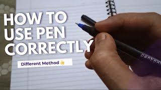 How To Use Pen Correctly  Pen Kaise Use kare  Tutorial Trekker [upl. by Eenalem]