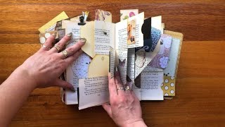 Altered Book of Pockets Tutorial  Junk Journal [upl. by Htebazie]