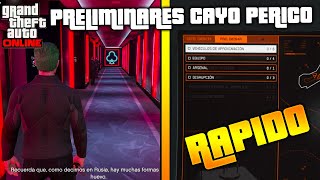 REALIZAR MISIONES PRELIMINARES DE GOLPE A CAYO PERICO RAPIDO GTA 5 ONLINE 2021 [upl. by Animsay836]