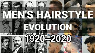 Mens hairstyle Evolution from 19202020  haircut [upl. by Yer]