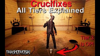 All Tiers Of Crucifix Explained Tier 3 is OP Phasmophobia Tutorial [upl. by Nairahcaz242]