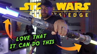 New Galaxys Edge CAL KESTIS JEDI SURVIVOR Legacy Lightsaber Review [upl. by Gearard]