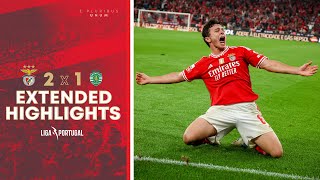 Extended Highlights  SL Benfica 21 Sporting CP [upl. by Nahtaneoj]