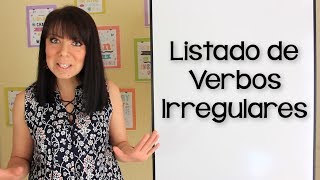 LISTADO DE VERBOS IRREGULARES [upl. by Ahsie]