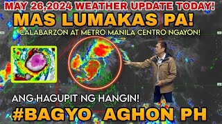 ⚠️LIVEMAS LUMAKAS PA CALABARZON AT METRO MANILA TINUMBOK NA NI BAGYO AGHON WEATHER UPDATE TODAY [upl. by Ennaylloh246]