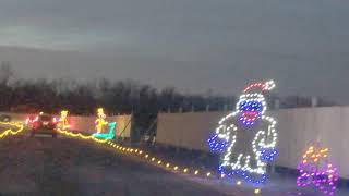 South Jersey Holiday Light Show Drive Through at Bridgeport Speedway Swedesboro New Jersey 2020 [upl. by Yevre]