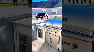 Modern Concrete Outdoor Kitchen –ULTIMATE al fresco style 🏡🔥 [upl. by Marmawke]