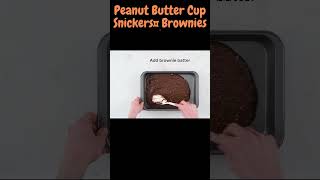 Easy Peanut Butter Cup Snickers™ Brownies shorts snickers [upl. by Pompea]