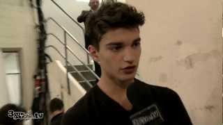 Alexander Ferrario  Interview  Backstage KrisVanAssche  Paris SS 2013 [upl. by Groh]