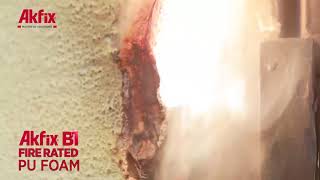 Fire Tests on B1 Fire Rated Pu Foam [upl. by Siver]