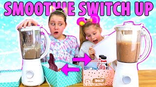 MYSTERY BOX OF SMOOTHIE SWITCH UP CHALLENGE Gross Ingredients [upl. by Enutrof]