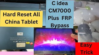 How to Hard Reset Cidea Tablet  Hard Reset FRP Any Chinese Android Tablet  Umt Tool by CM700 plus [upl. by Nica]