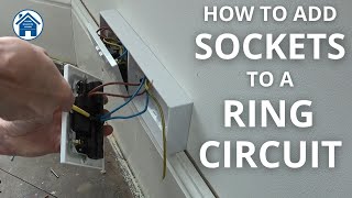 How to ADD SOCKETS to a RING CIRCUIT WAGOBOX amp WAGO connectors How to wire a double socket [upl. by Oigroig]