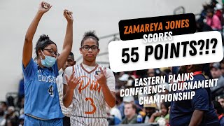 Zamareya Jones drops 55 North Pitt vs Southwest Edgecombe for the Eastern Plains Championship [upl. by Llerrom]