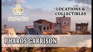 Assassins Creed Origins  Pharos Garrison Locations Collectibles [upl. by Iams]