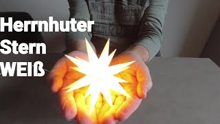 Herrnhuter Stern 🌟 Weiß 🌟 Unboxing 🌟 [upl. by Adolphe]