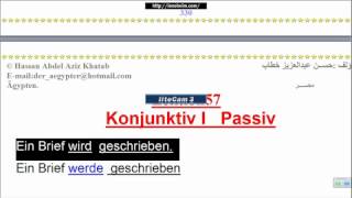 Lektion57quotKonjunktiv I Passivquot تعليم اللغه الألمانيه تابع المبني للمجهول [upl. by Waldack]