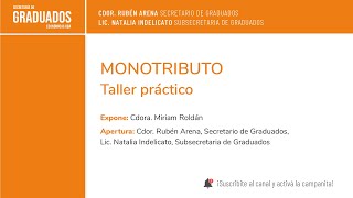 Monotributo Taller Práctico  Económicas UBA [upl. by Alemap200]