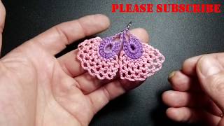 Crochet earrings  tutorial [upl. by Plotkin]