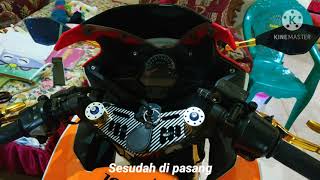 Unboxing Cover underyoke dan Covershock  Hasil pemasangan di CBR 150R K45 [upl. by Nivanod]