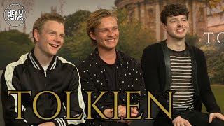 Anthony Boyle Tom GlynnCarney Patrick Gibson amp director Dome Karukoski on Tolkien [upl. by Annayak399]