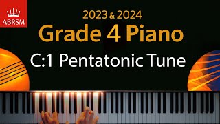 ABRSM 2023 amp 2024  Grade 4 Piano exam  C1 Pentatonic Tune  Bela Bartok [upl. by Talmud]