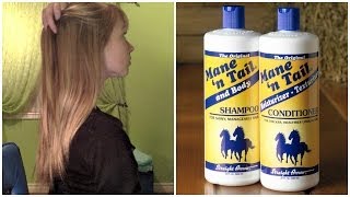 Mane n Tail Shampoo amp Conditioner Review  Before and After Growth Results [upl. by Eniarrol616]