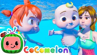 CoComelon Swimming Song  Sing Along ABC  CoComelon  Moonbug Literacy [upl. by Noinatrad951]