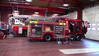 Life Risk Greater Manchester Fire amp Rescue Service Turnout Tannoy [upl. by Grannia]