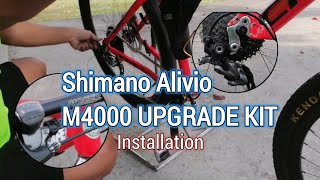 Shimano Alivio M4000 UPGRADE KIT installation [upl. by Monique]