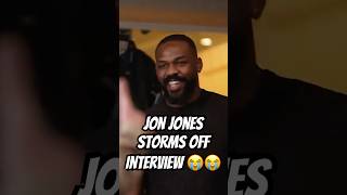 Jon Jones STORMS OFF Interview Because Of Tom Aspinall [upl. by Justinn]