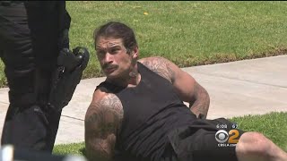 Police Arrest Suspect Who Fled After OfficerInvolved Shooting In Anaheim [upl. by Ayenat]