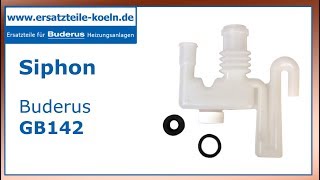 Buderus GB142  Siphon [upl. by Yttocs]