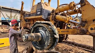 How To Caterpillar D8K Bulldozer Final Drive Tube Repair  Restoration of Caterpillar Final Drive [upl. by Adiehsar]