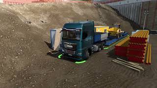 2 CAMINHÕES na MESMA FAIXA deram RUIM  ENTRADA da EMPRESA COMPLICADA eurotrucksimulator2 PARTE 4 [upl. by Aicilla]