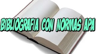 Como hacer una bibliografia con normas APA en Word [upl. by Meldon496]