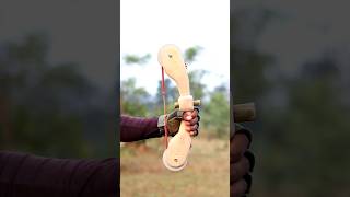 Bamboo Bow And Arrow With Craft diy craft youtubeshorts wood bamboo [upl. by Atiuqram840]