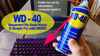 How to Repair a Non Working Mechanical Keyboard Key WD40 HACK  Bob The Tool Man [upl. by Adlesirhc]