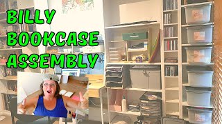 How to ASSEMBLE the Ikea BILLY BOOKCASE [upl. by Nerhtak]